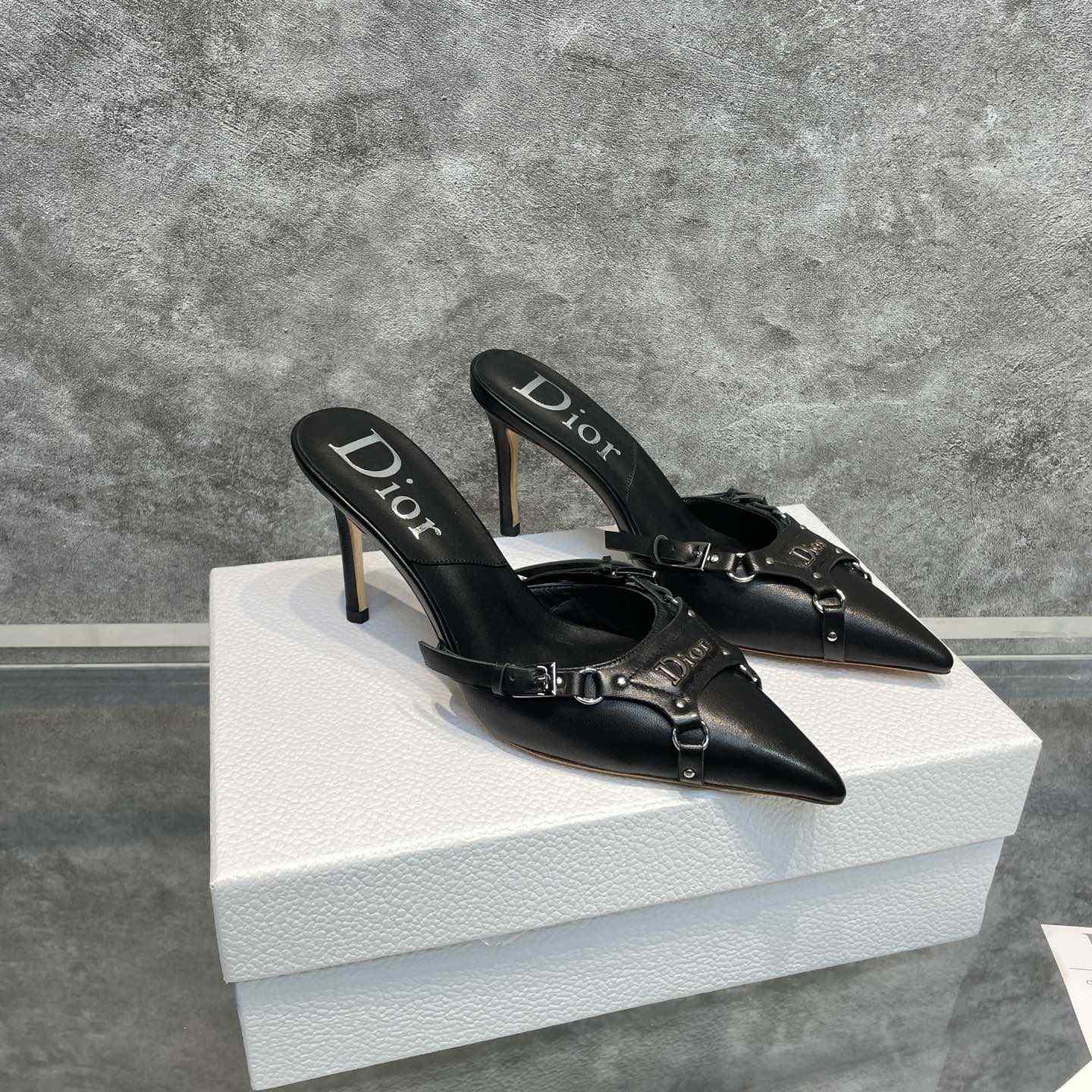 Schwarze Dior-Lederpumps - EUR FASHION