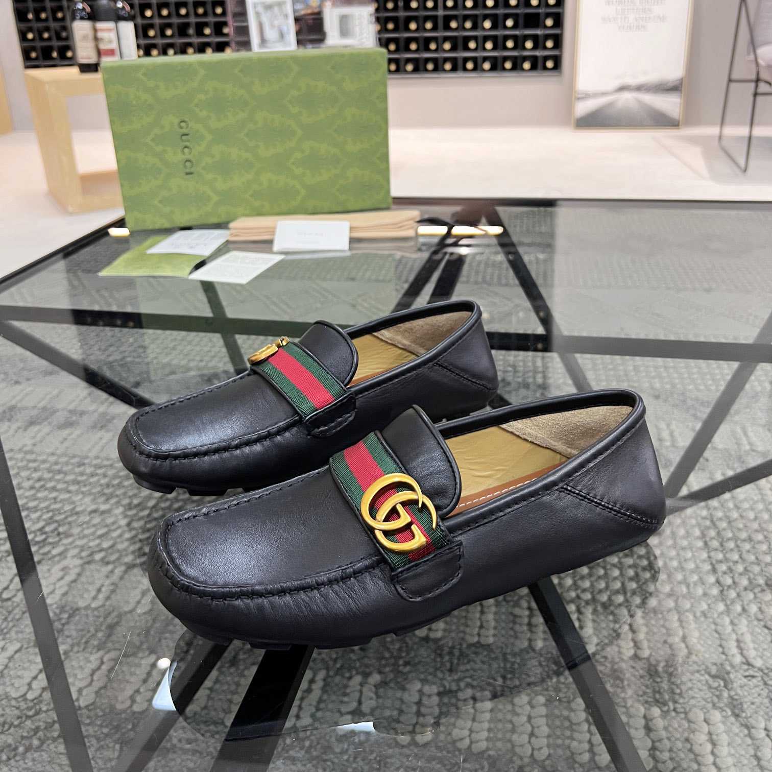 Gucci Herren-Loafer mit ineinandergreifendem G (nach britischer Größe) - EUR FASHION