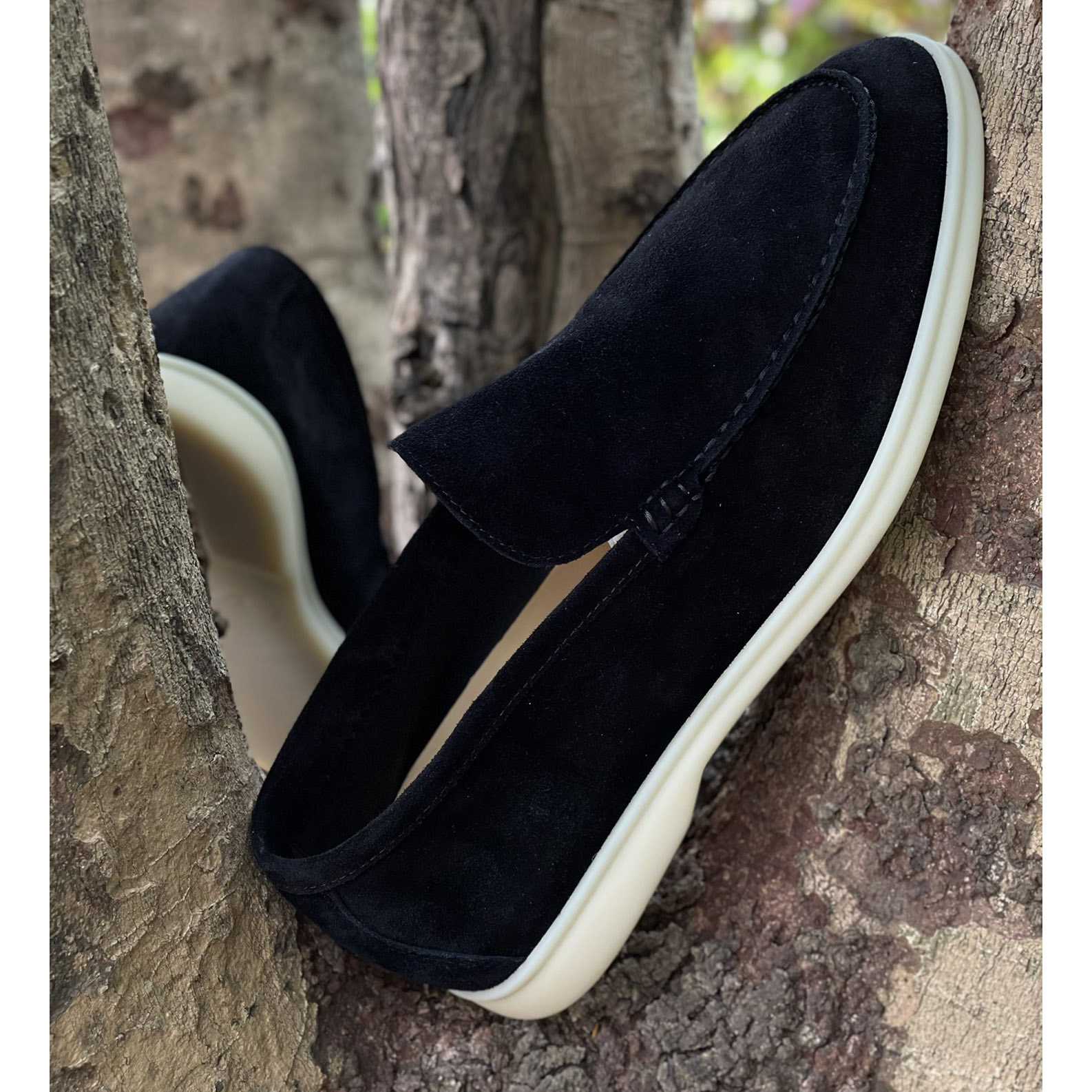 Loro Piana Summer Walk Slipper in Schwarz - EUR FASHION