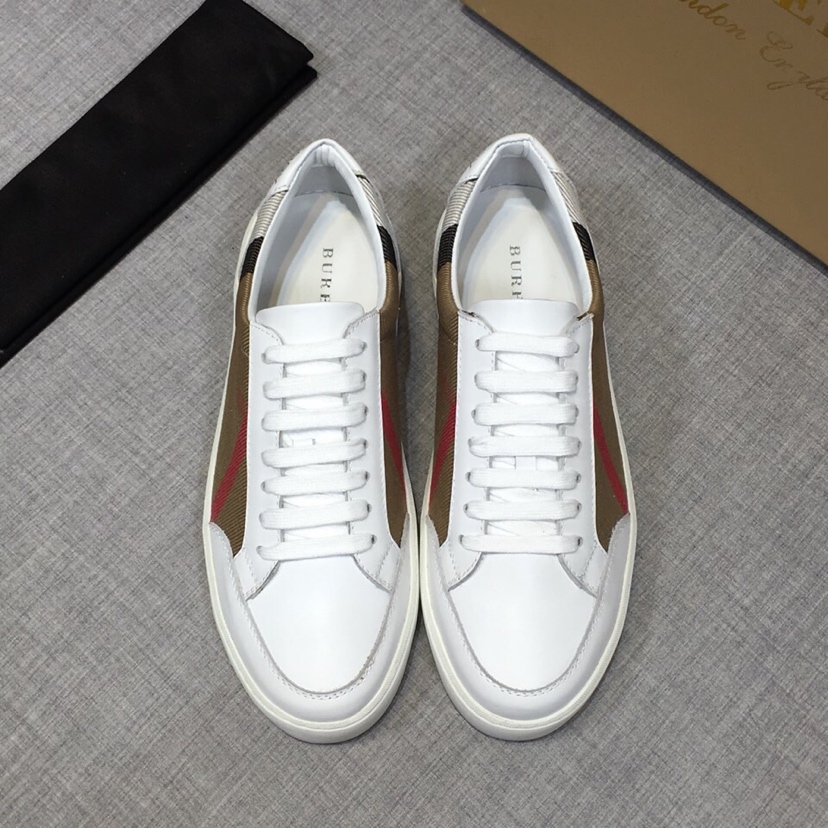 Burberry House Check und Leder-Sneakers - EUR FASHION