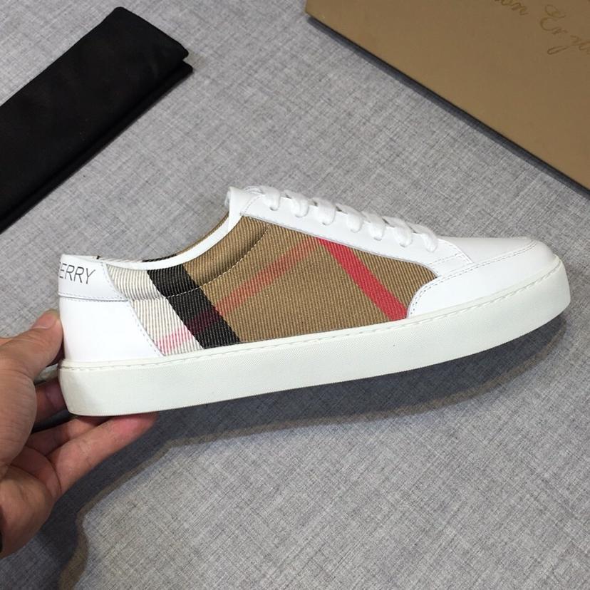 Burberry House Check und Leder-Sneakers - EUR FASHION