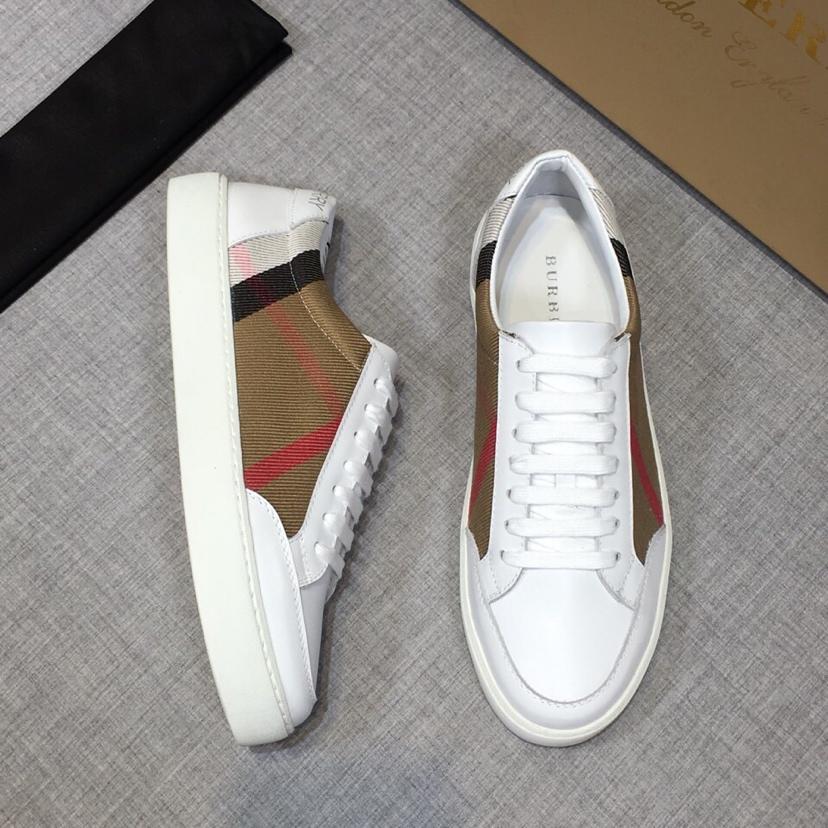 Burberry House Check und Leder-Sneakers - EUR FASHION