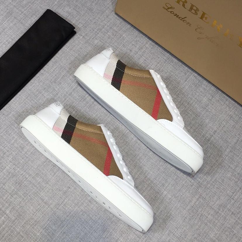 Burberry House Check und Leder-Sneakers - EUR FASHION