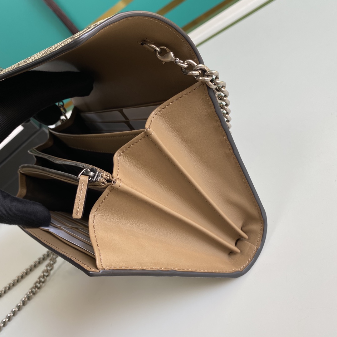 Gucci Dionysus GG Supreme Kettenbrieftasche (20-13,5-4CM) - EUR FASHION