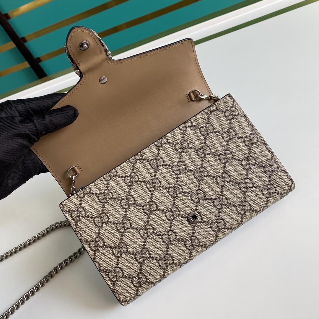Gucci Dionysus GG Supreme Kettenbrieftasche (20-13,5-4CM) - EUR FASHION