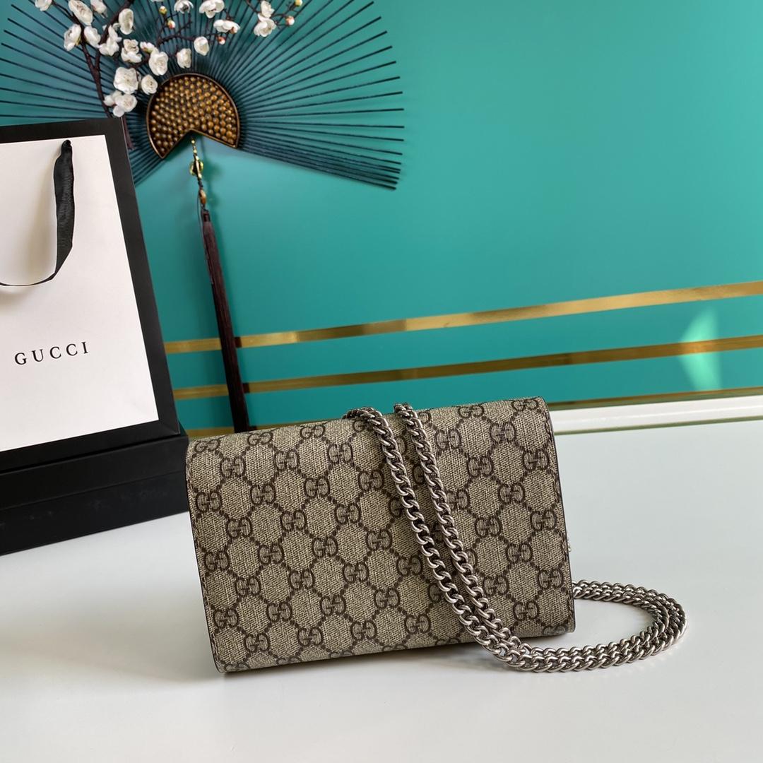 Gucci Dionysus GG Supreme Kettenbrieftasche (20-13,5-4CM) - EUR FASHION
