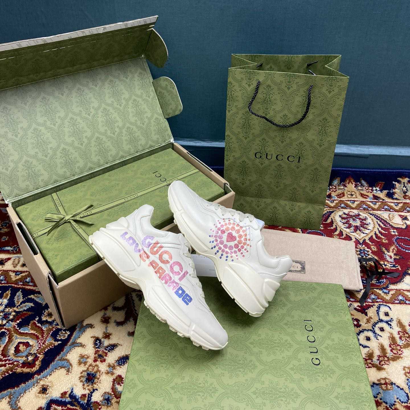 Gucci Damen Rhyton Gucci Love Parade Sneaker - EUR FASHION