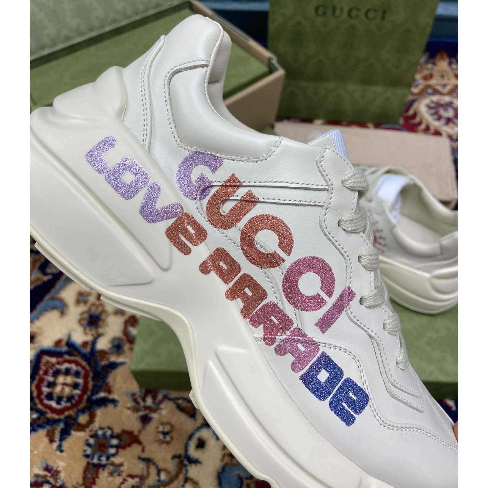 Gucci Damen Rhyton Gucci Love Parade Sneaker - EUR FASHION