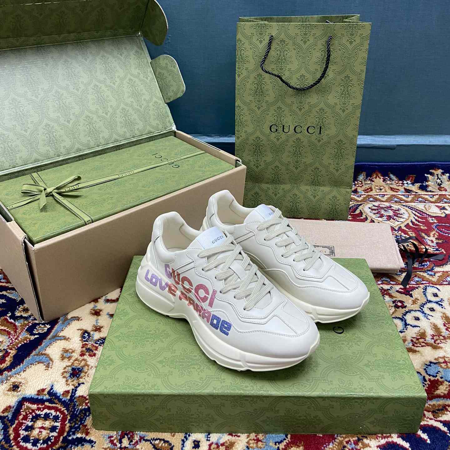 Gucci Damen Rhyton Gucci Love Parade Sneaker - EUR FASHION