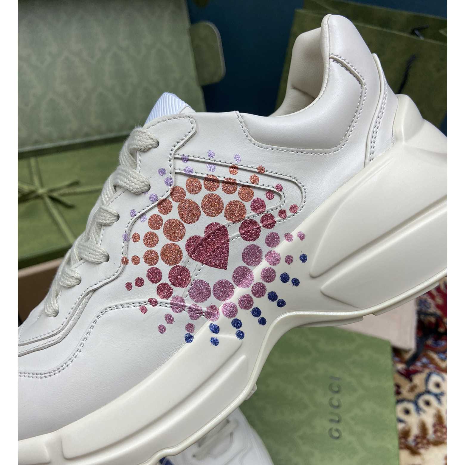 Gucci Damen Rhyton Gucci Love Parade Sneaker - EUR FASHION