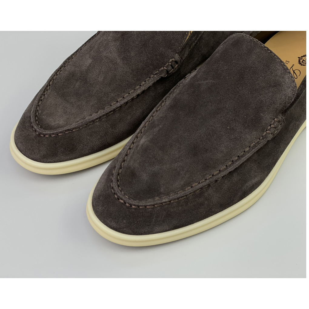 Loro Piana Sommer-Walk-Loafer in warmem Grau - EUR FASHION