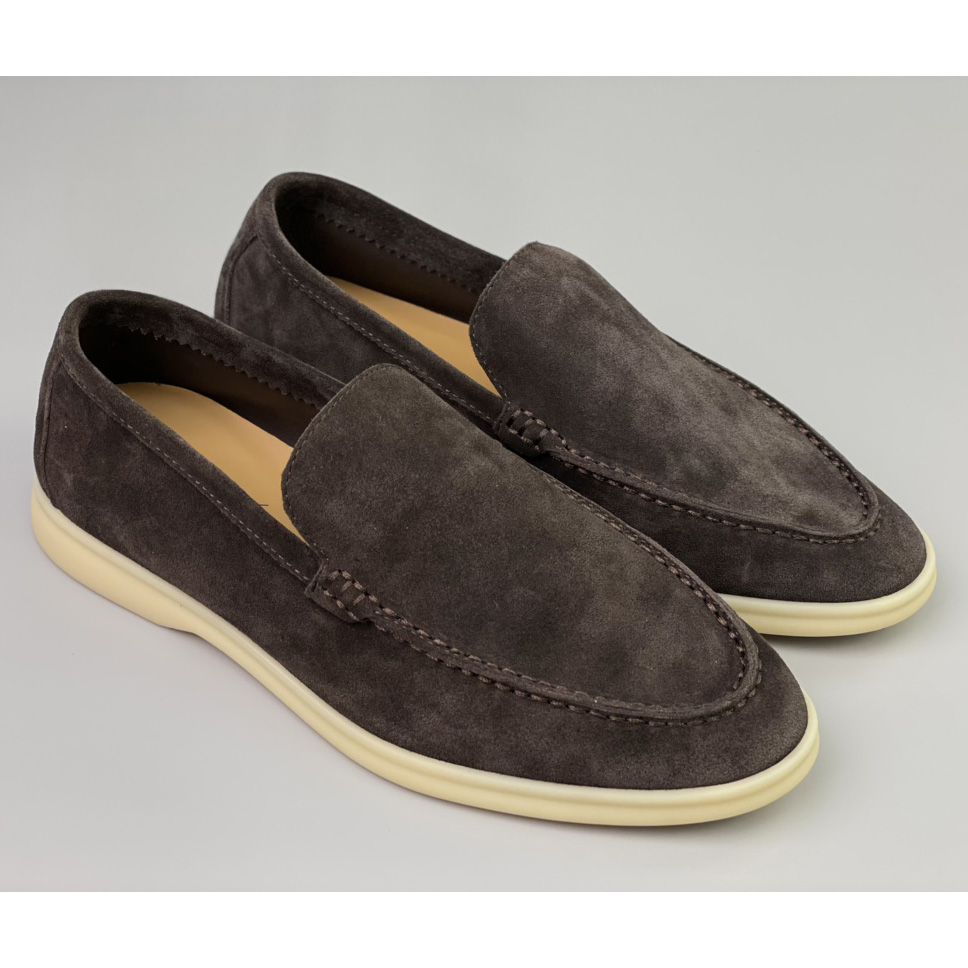 Loro Piana Sommer-Walk-Loafer in warmem Grau - EUR FASHION