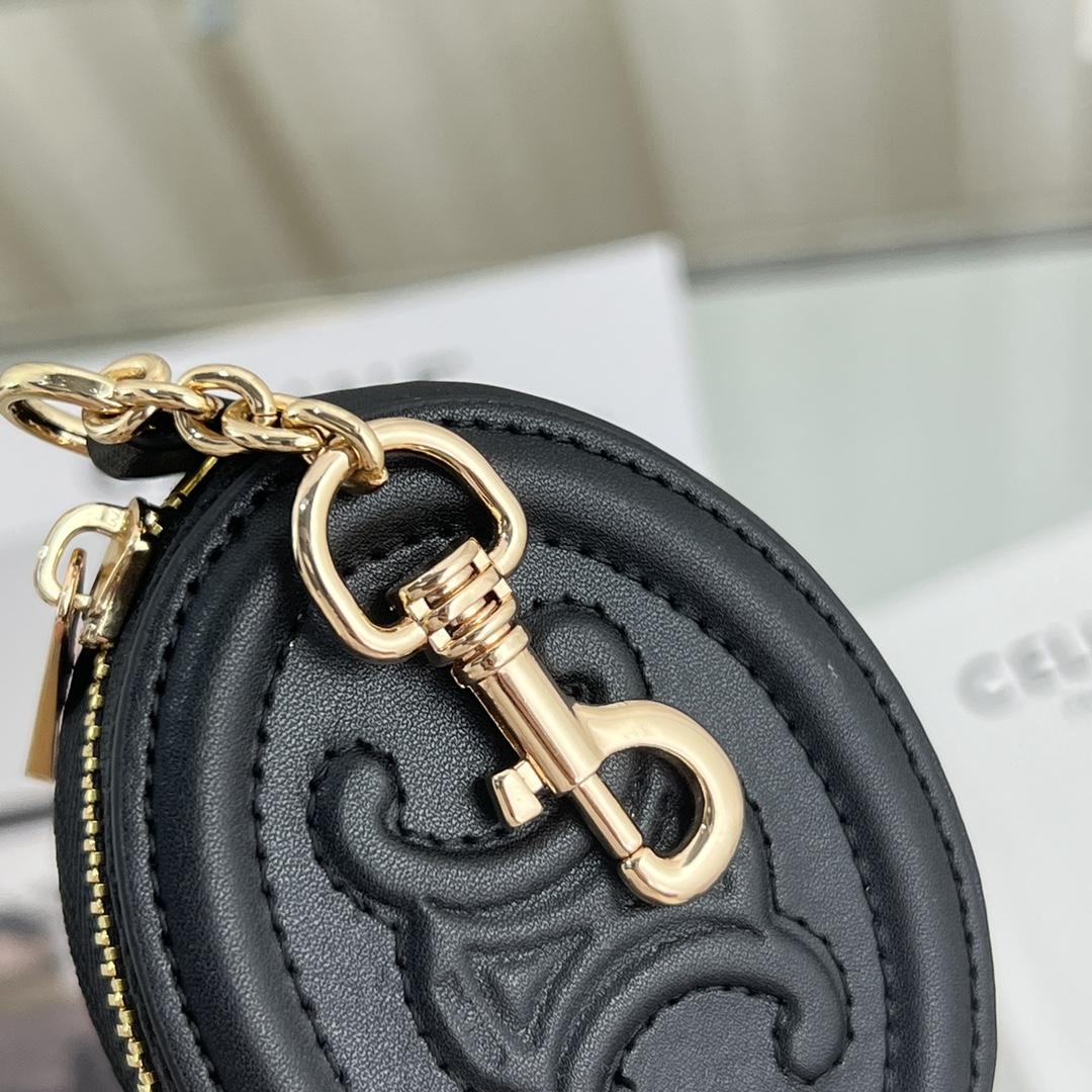 Celine Geldbörse mit Haken Cuir Triomphe aus glattem Kalbsleder - EUR FASHION