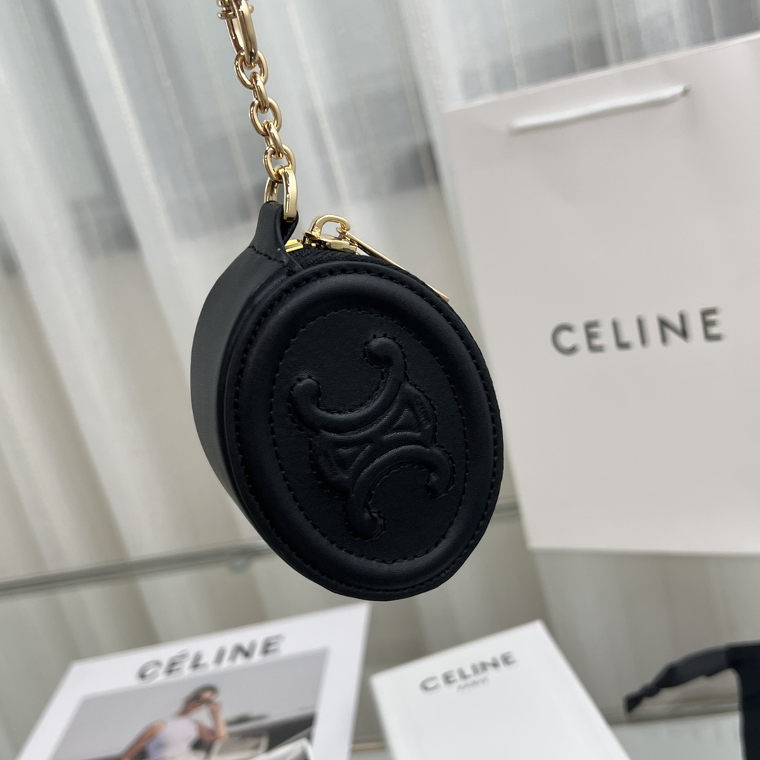 Celine Geldbörse mit Haken Cuir Triomphe aus glattem Kalbsleder - EUR FASHION