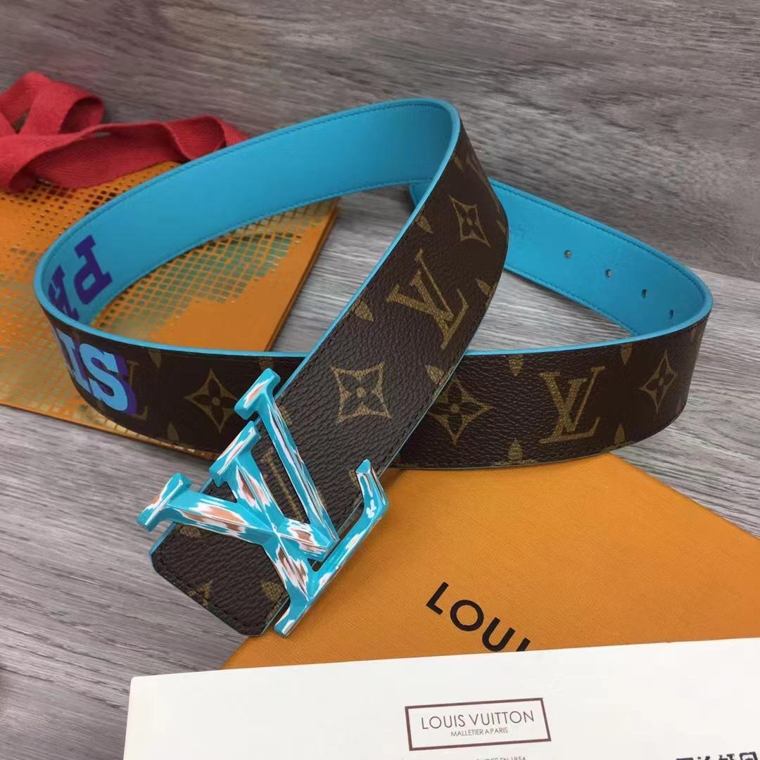 Exklusiver 40-mm-Wendegürtel von Louis Vuitton LV Pyramide Cities – Paris - EUR FASHION