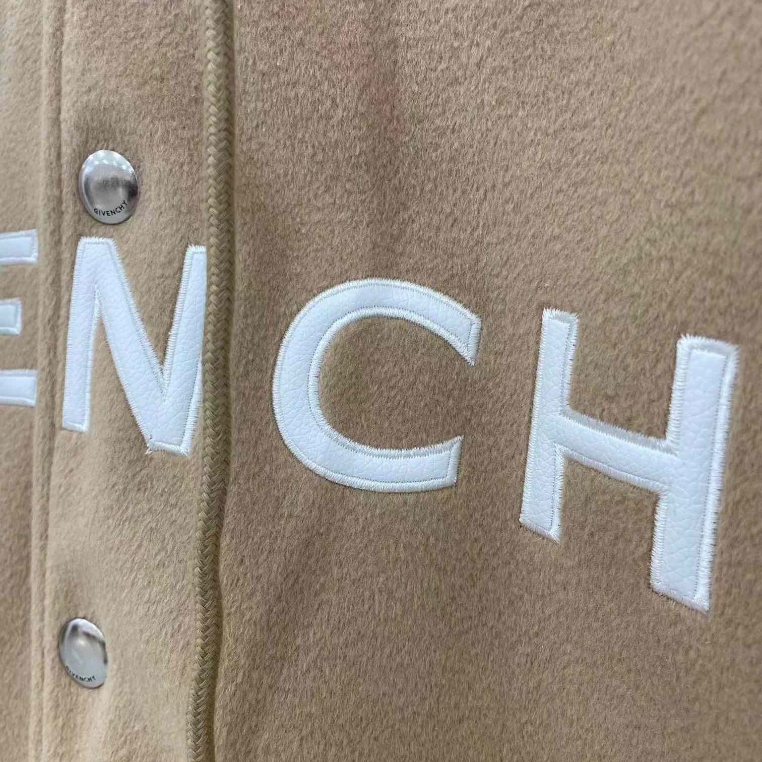 Givenchy Neue Bomberjacke mit Kapuze aus Wolle und Givenchy-Leder - EUR FASHION