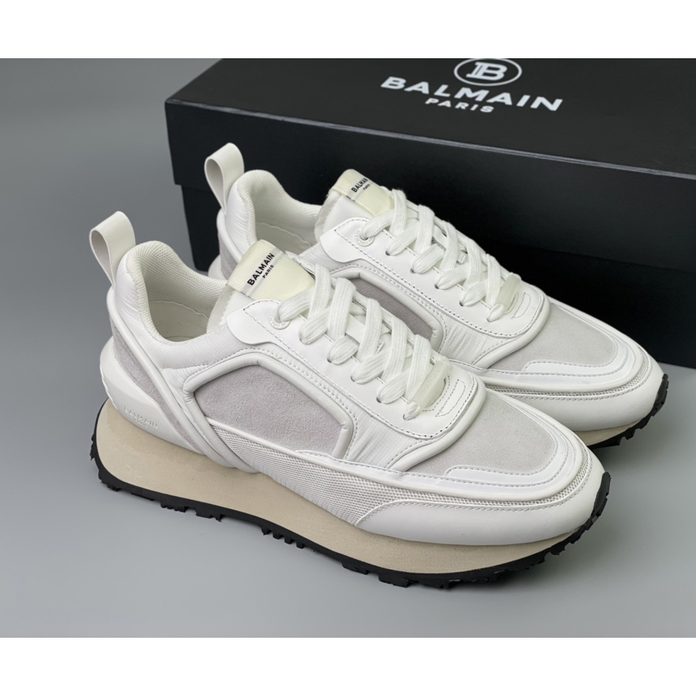 Balmain Racer Low-Top-Sneaker aus Velvet Nylon und Mesh (nach britischer Größe) - EUR FASHION