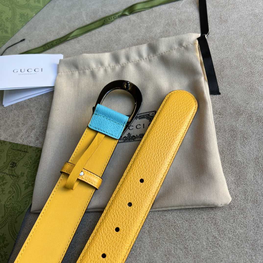 Zweifarbiger Gucci-Gürtel mit G-Schnalle - EUR FASHION