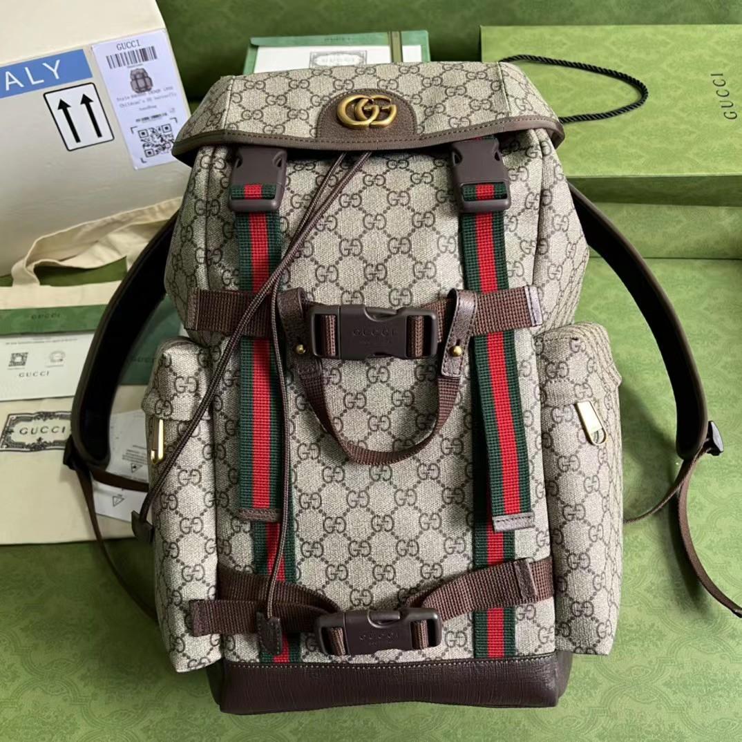 Gucci GG Skateboard-Rucksack mit Web - EUR FASHION