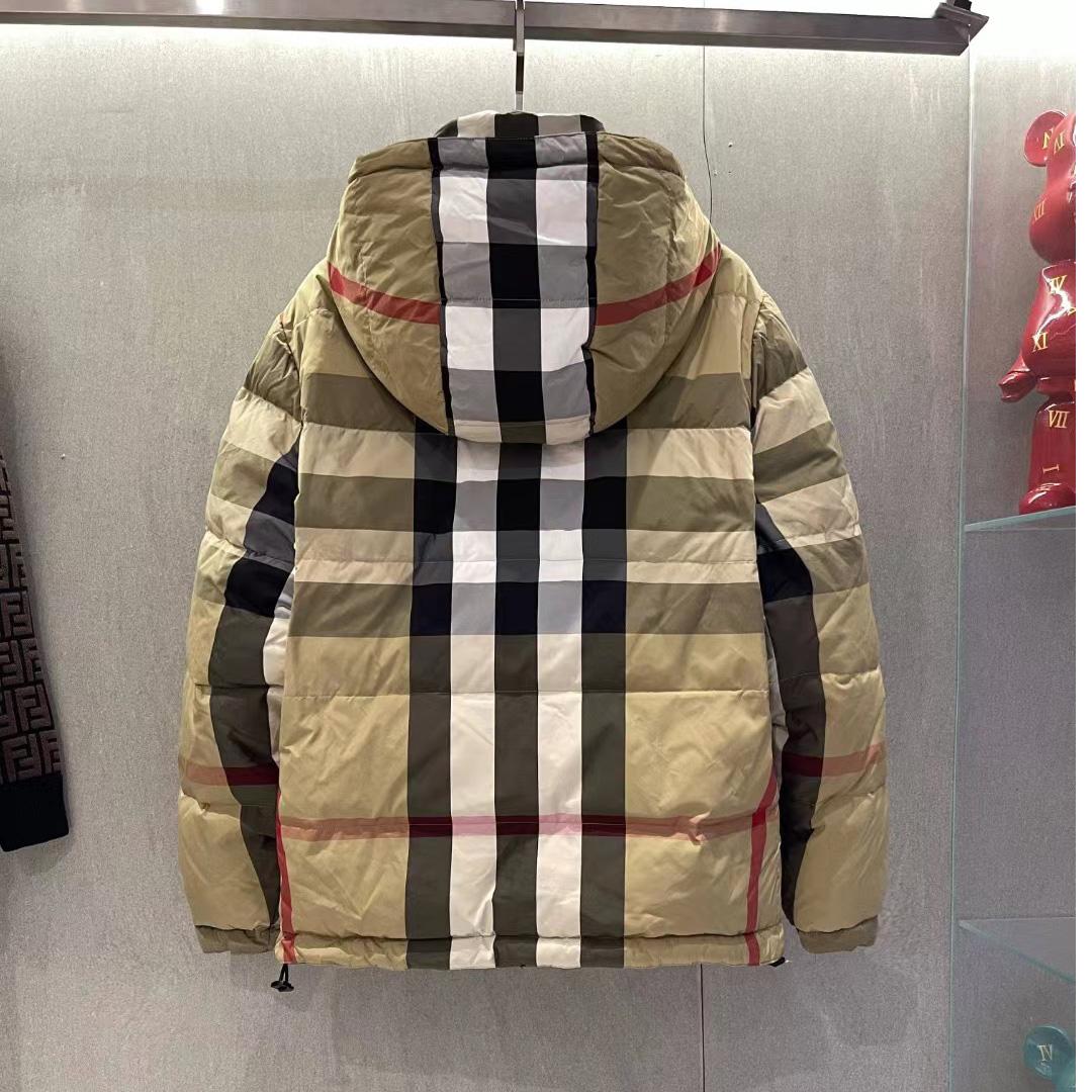 Burberry Wende-Pufferjacke aus Nylon mit übertriebenem Karomuster - EUR FASHION
