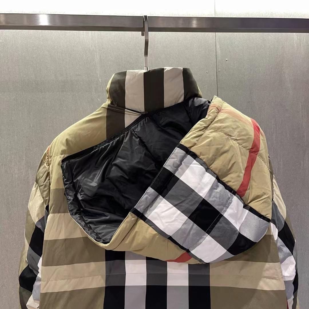 Burberry Wende-Pufferjacke aus Nylon mit übertriebenem Karomuster - EUR FASHION