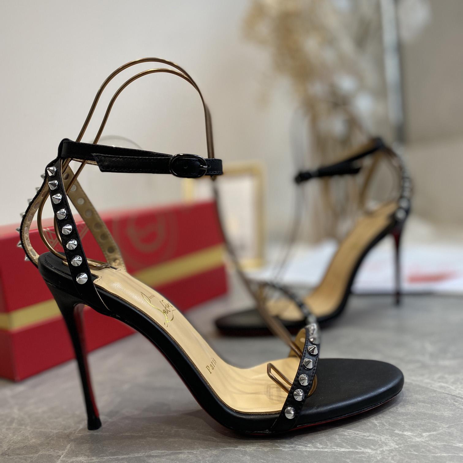 Christian Louboutin So Me Spike 70 Ledersandalen - EUR FASHION