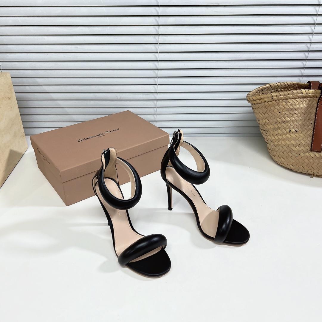 Gianvito Rossi Bijoux-Sandalen aus Leder - EUR FASHION