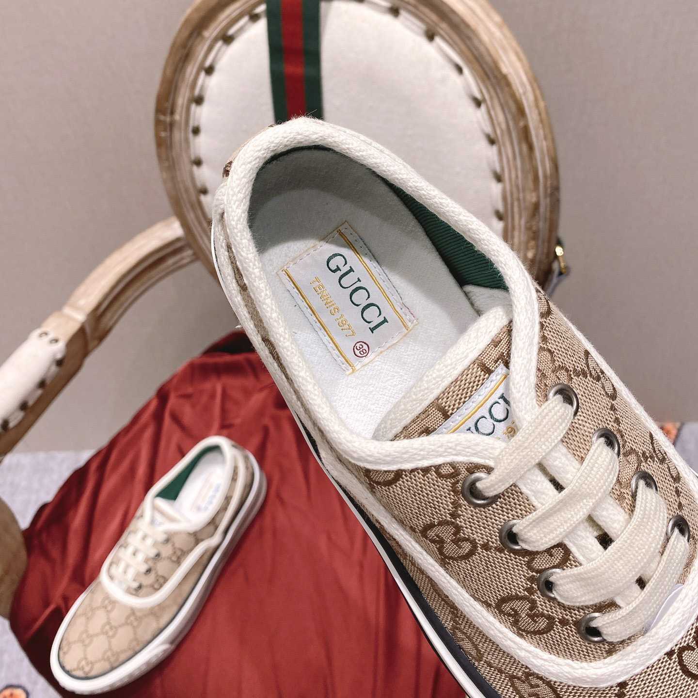 Gucci Tennis 1977 Canvas-Sneaker - EUR FASHION