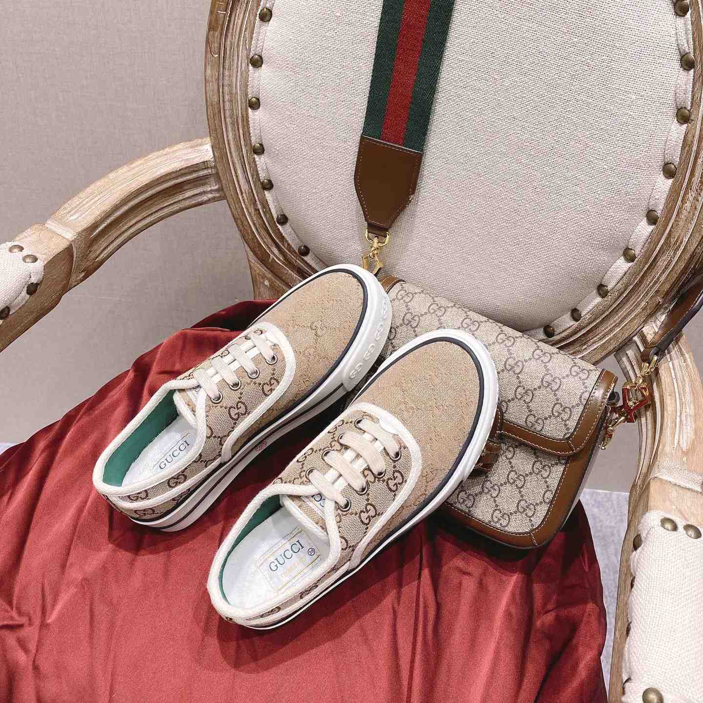 Gucci Tennis 1977 Canvas-Sneaker - EUR FASHION