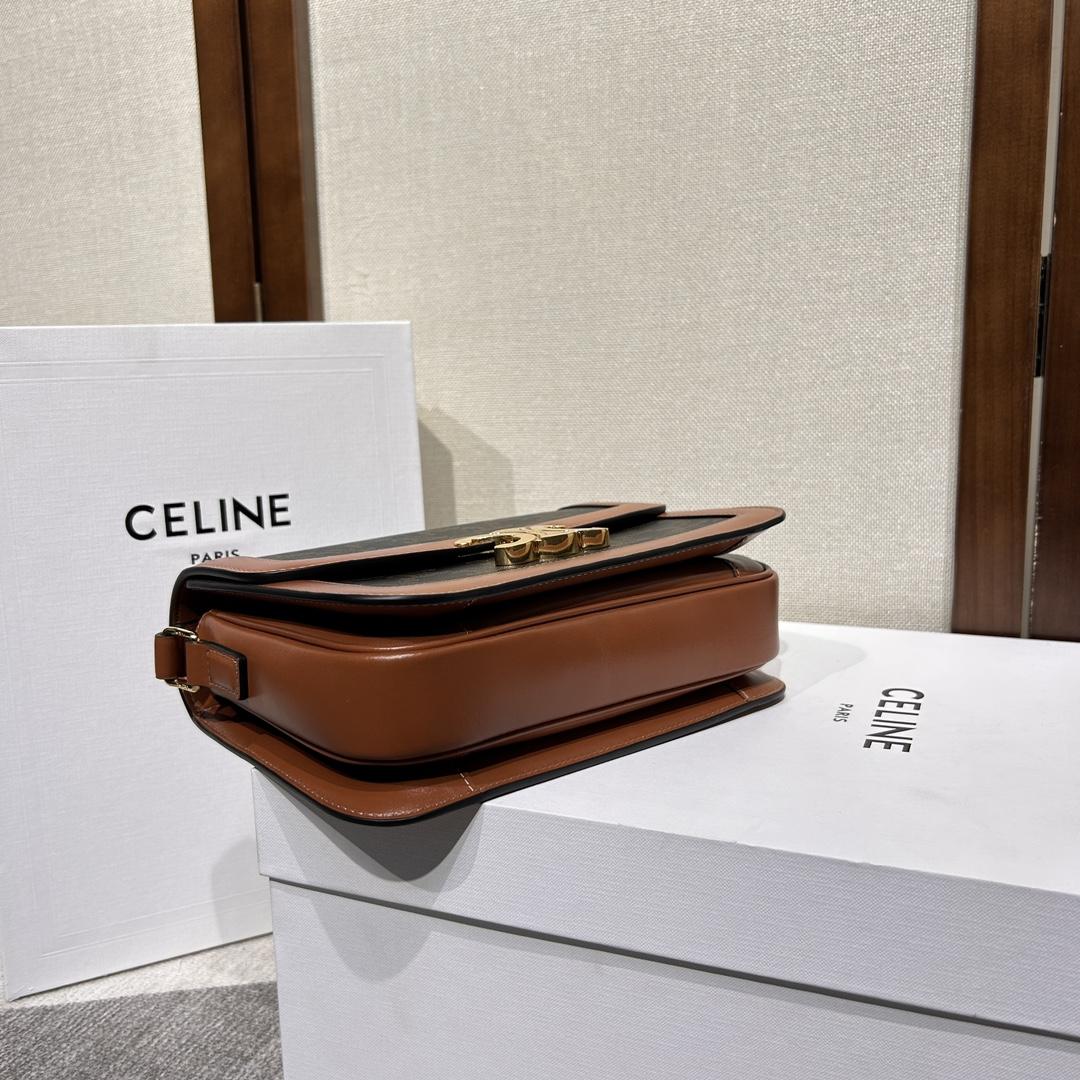 Celine Classique Triomphe-Tasche aus Triomphe-Canvas und Kalbsleder - EUR FASHION