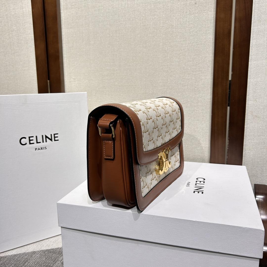 Celine Classique Triomphe-Tasche aus Triomphe-Canvas und Kalbsleder - EUR FASHION