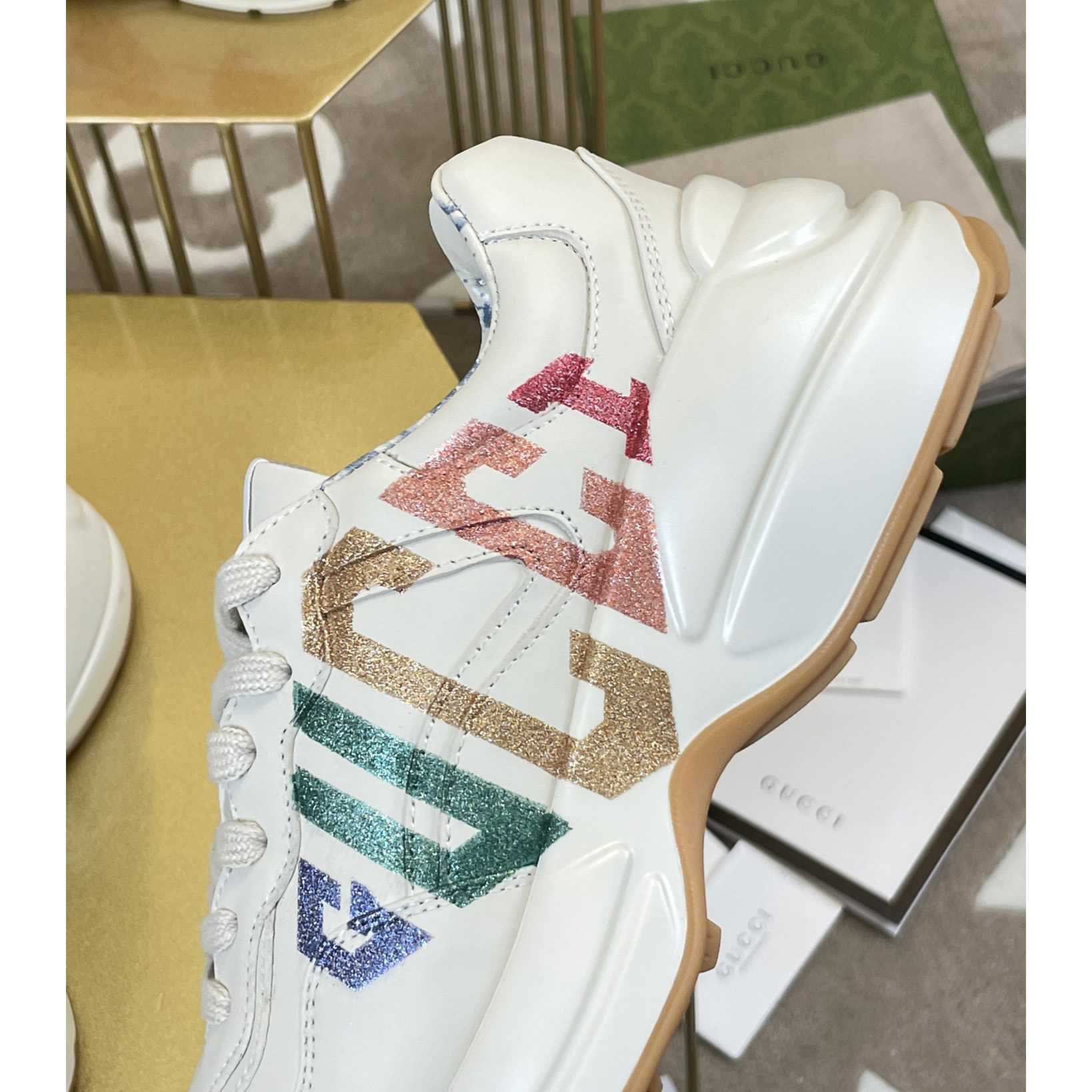 Gucci Rhyton Glitzer Gucci Sneaker - EUR FASHION