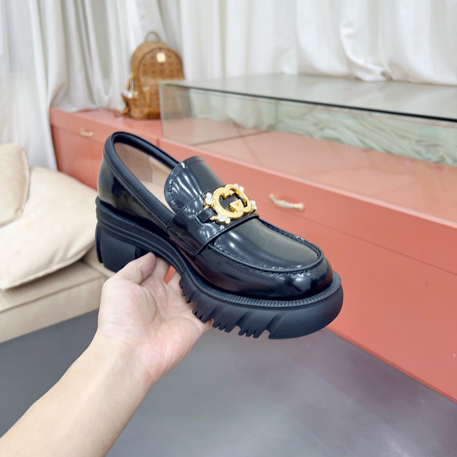 Gucci Damen-Loafer mit Lug-Sohle und ineinandergreifendem G - EUR FASHION