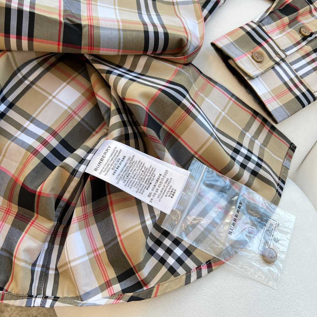 Burberry-Hemd aus Baumwollpopeline mit Karomuster - EUR FASHION