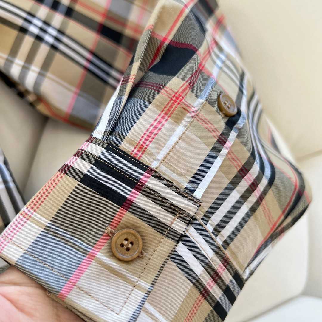 Burberry-Hemd aus Baumwollpopeline mit Karomuster - EUR FASHION