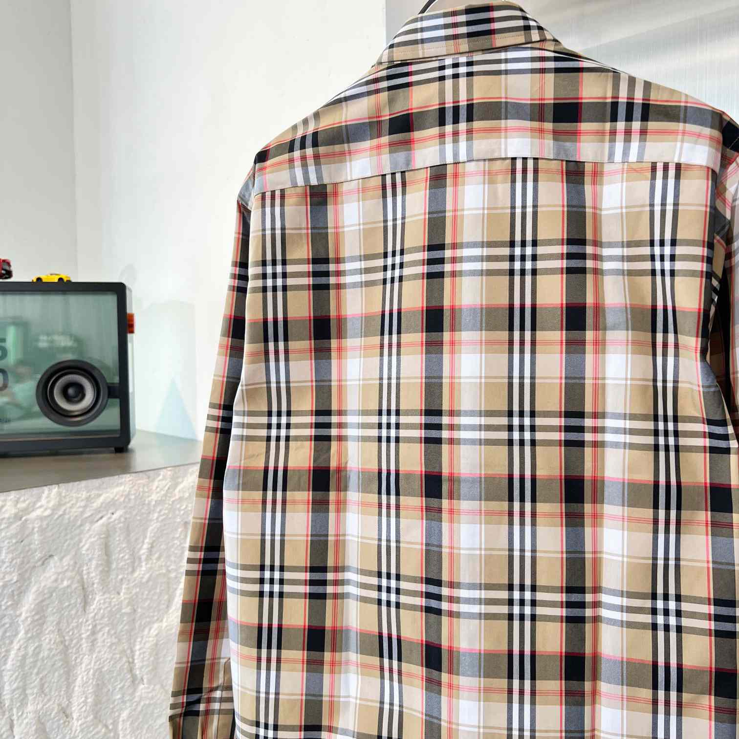 Burberry-Hemd aus Baumwollpopeline mit Karomuster - EUR FASHION