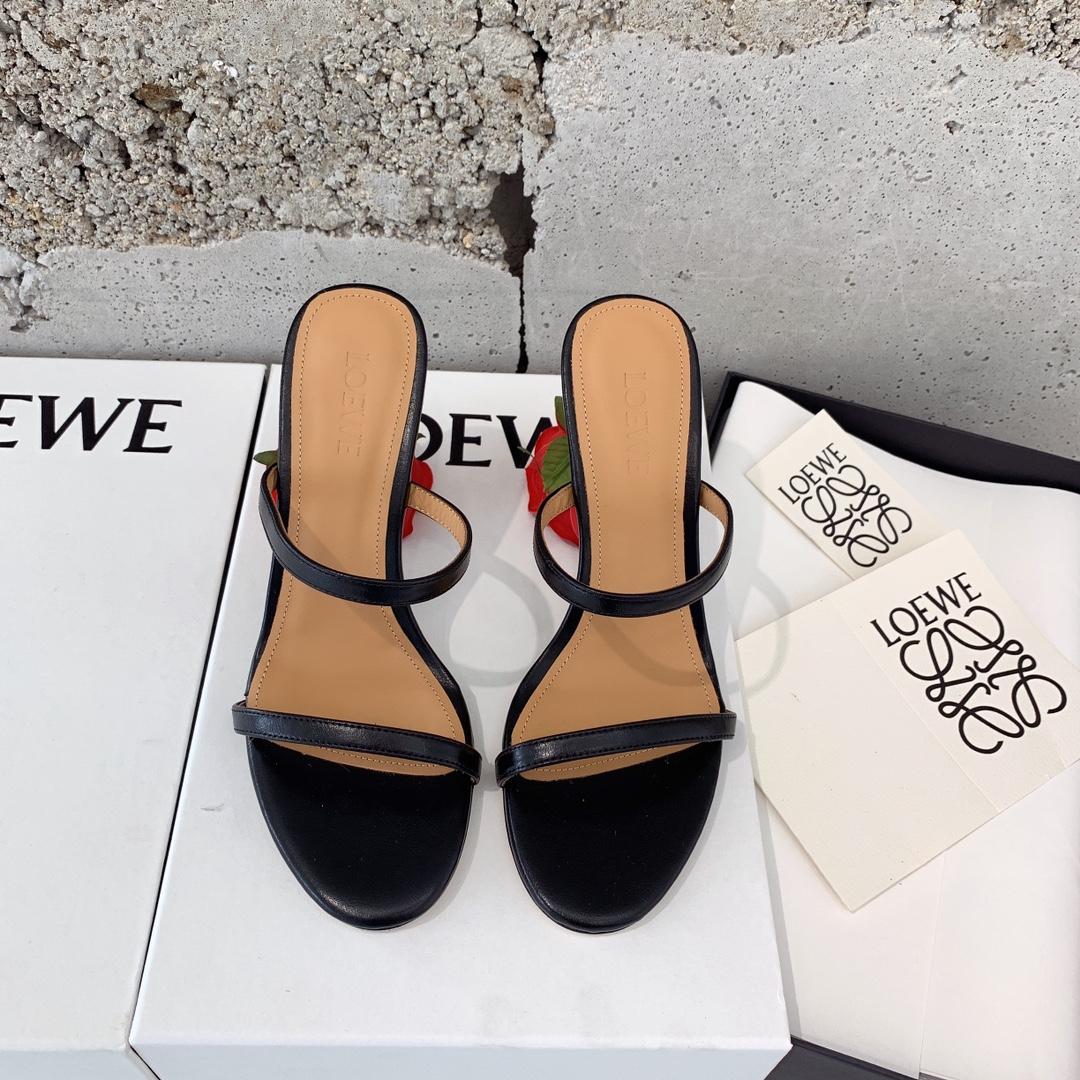 Loewe Rose Heel Sandale aus Ziegenleder - EUR FASHION