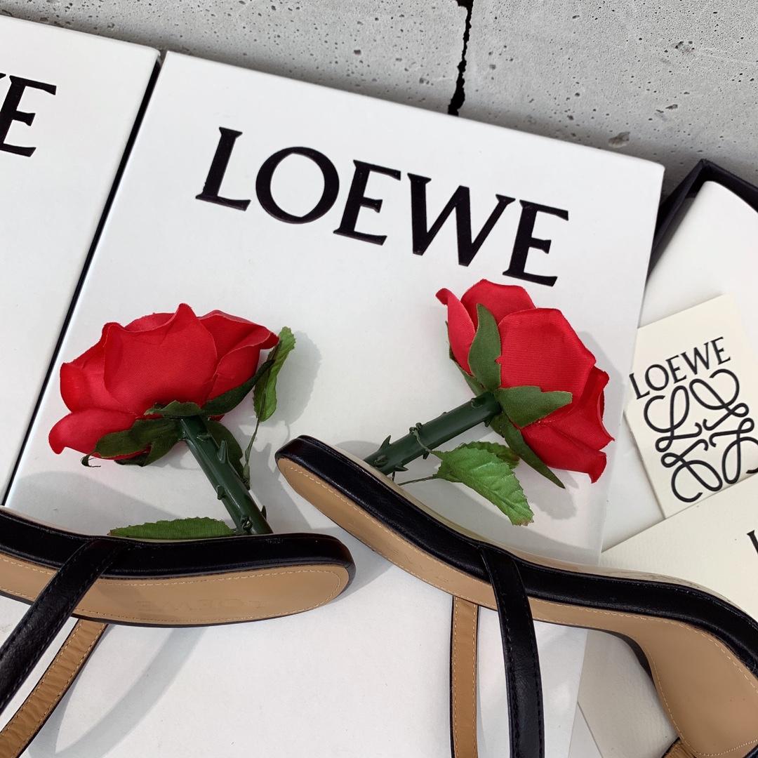 Loewe Rose Heel Sandale aus Ziegenleder - EUR FASHION