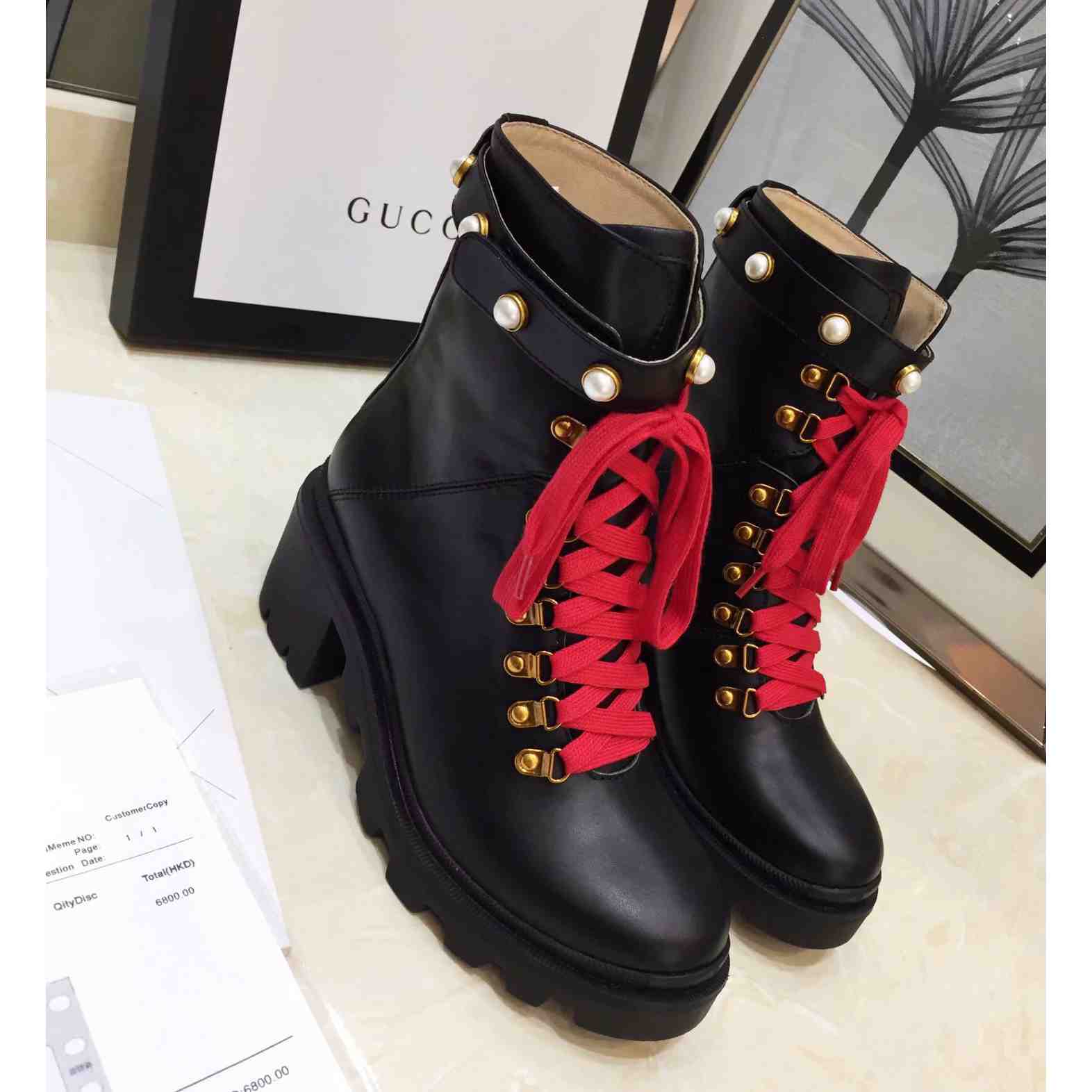 Gucci Lederstiefelette - EUR FASHION