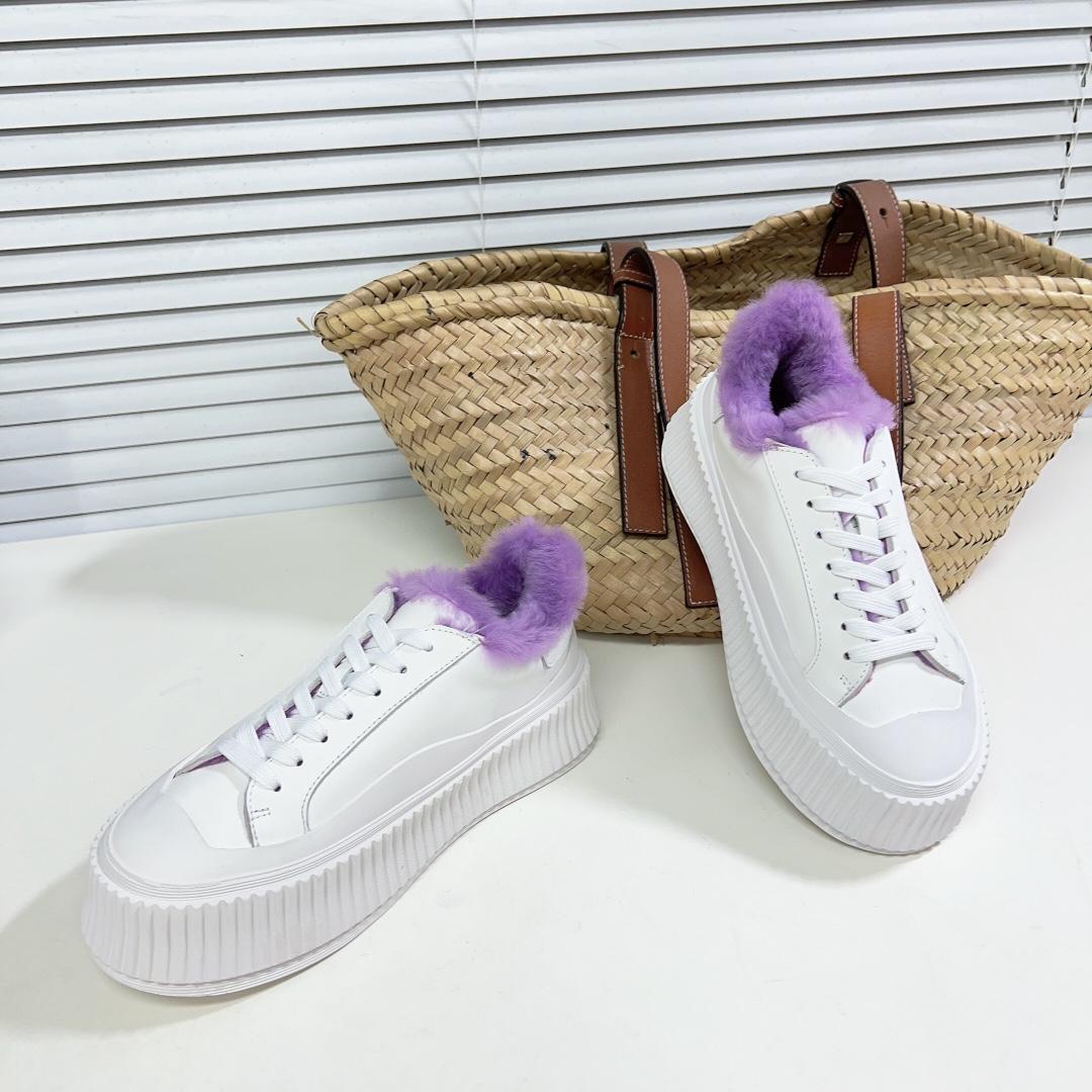 JIl Sander Ledersneaker mit vulkanisierter Gummisohle - EUR FASHION