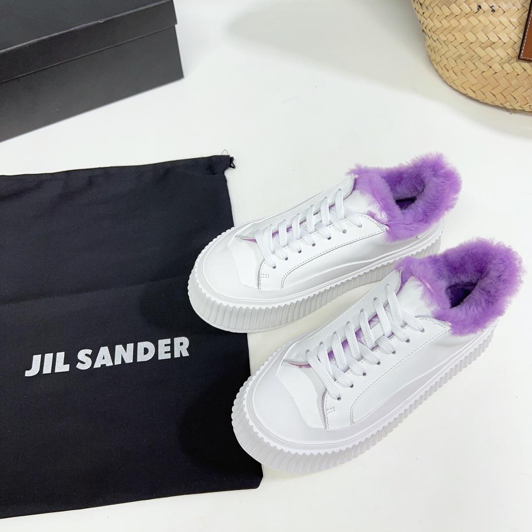 JIl Sander Ledersneaker mit vulkanisierter Gummisohle - EUR FASHION