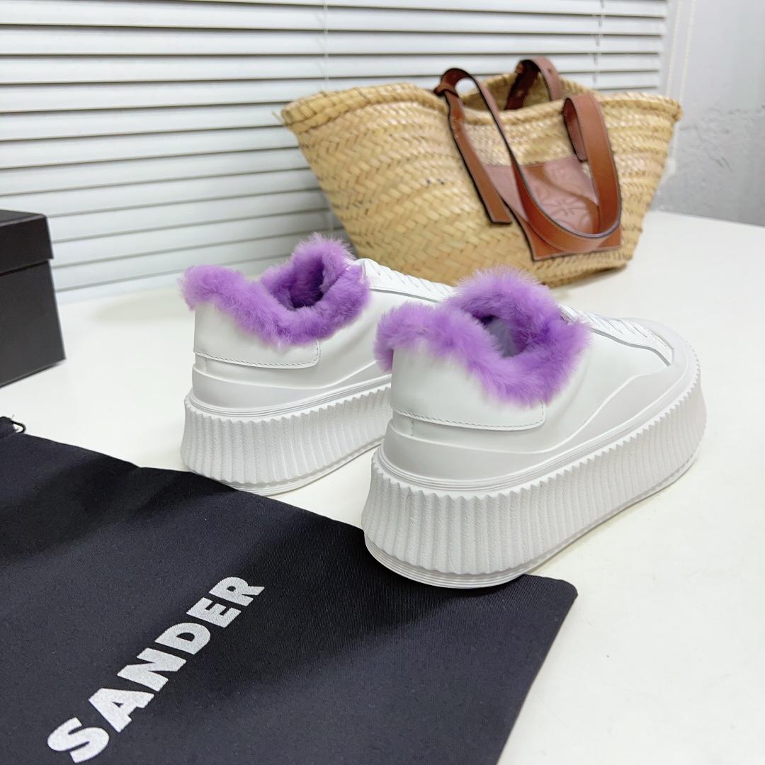 JIl Sander Ledersneaker mit vulkanisierter Gummisohle - EUR FASHION