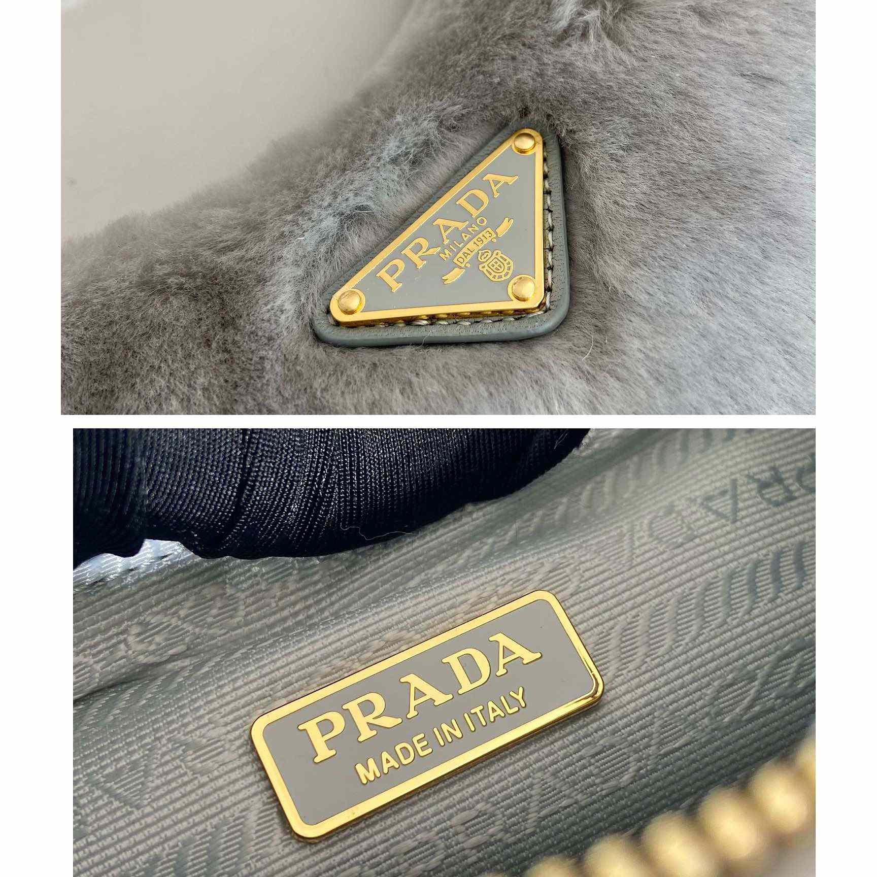 Mini-Tasche aus Lammfell von Prada (23–17–8 cm) - EUR FASHION