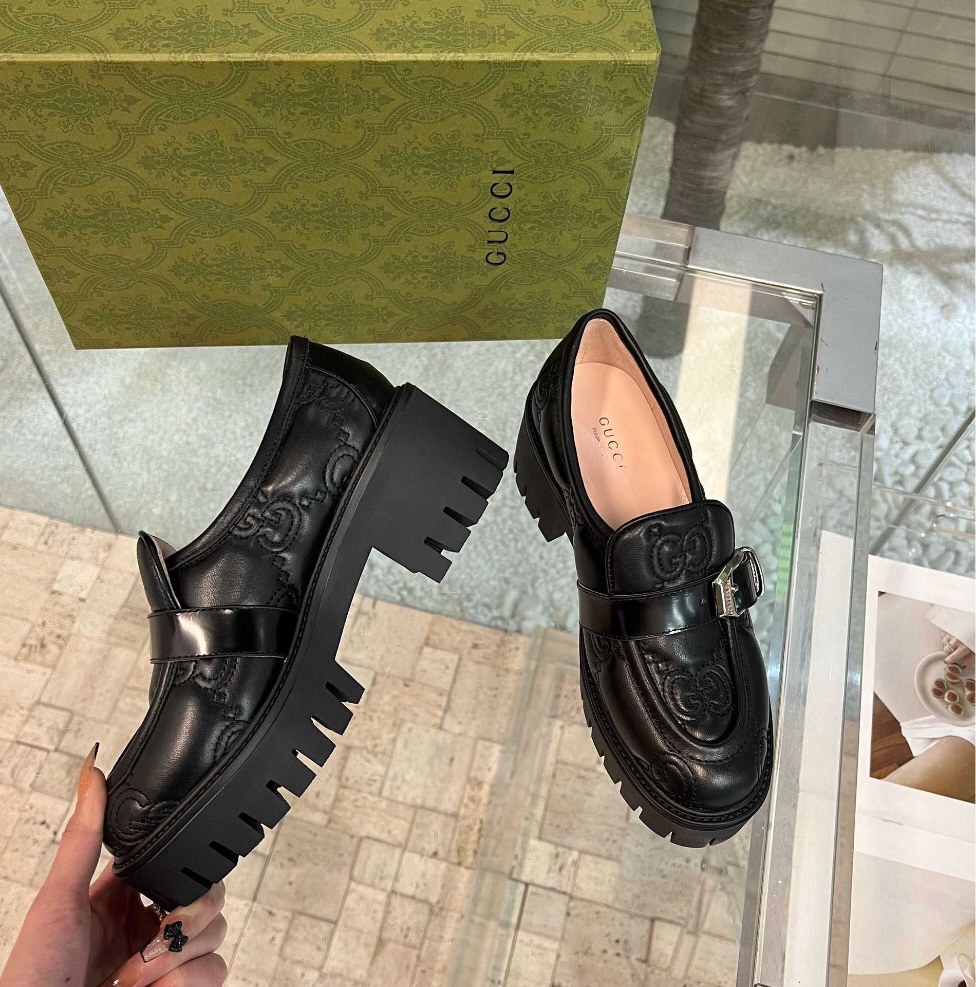 Gucci Damen-GG-Matelassé-Schuh - EUR FASHION