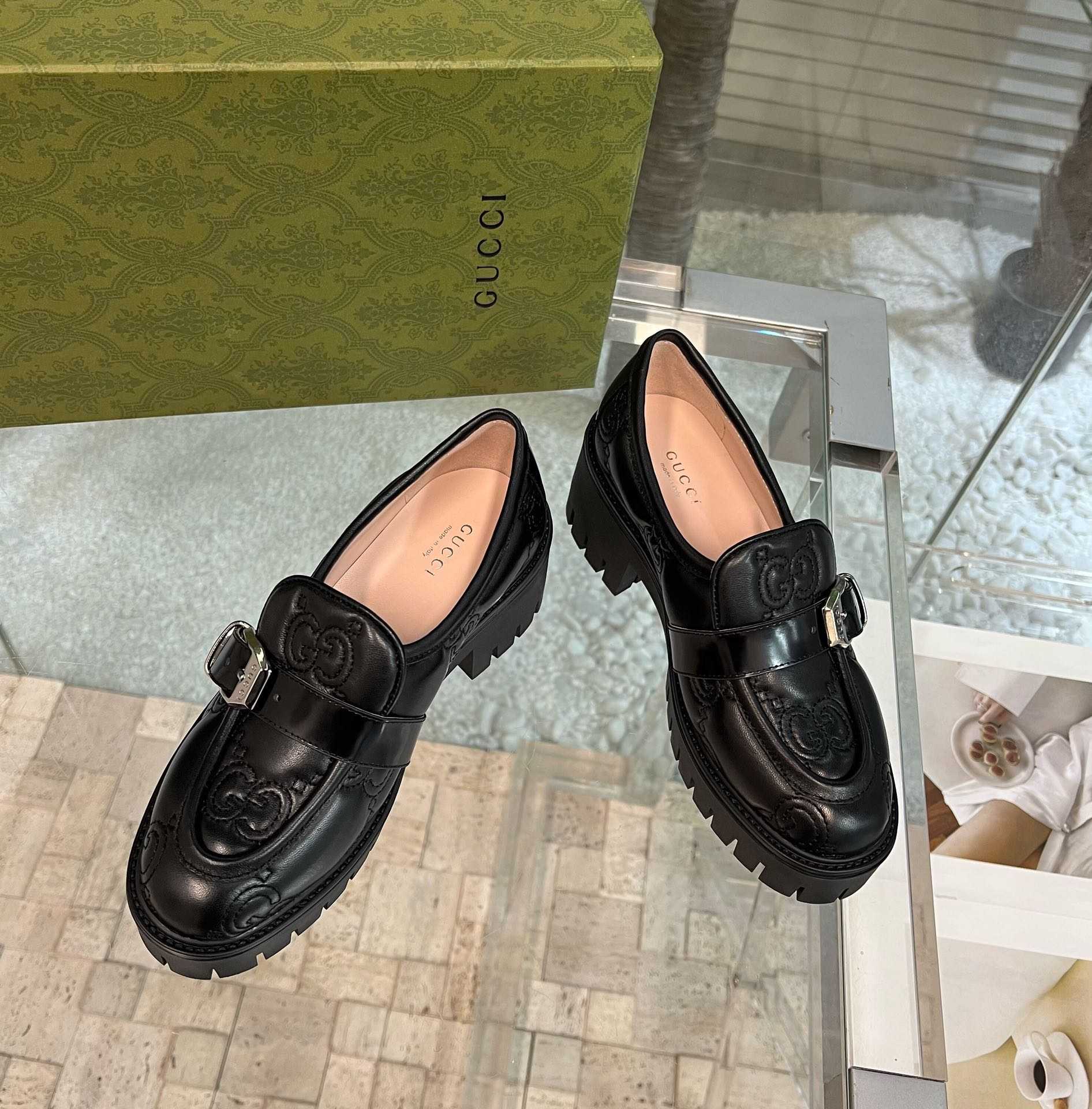 Gucci Damen-GG-Matelassé-Schuh - EUR FASHION