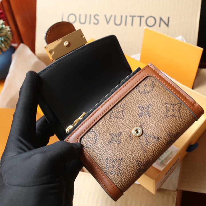 Louis Vuitton Dauphine Kompakt-Geldbörse (12–9,5–3,5 cm) M68725 - EUR FASHION