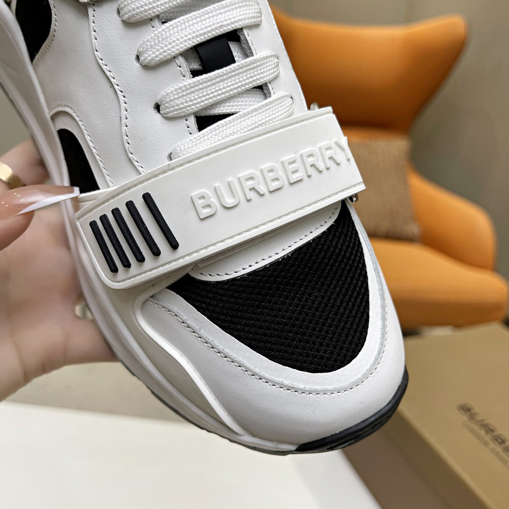 Burberry-Sneaker aus Mesh, Wildleder und Vintage-Check-Baumwolle - EUR FASHION