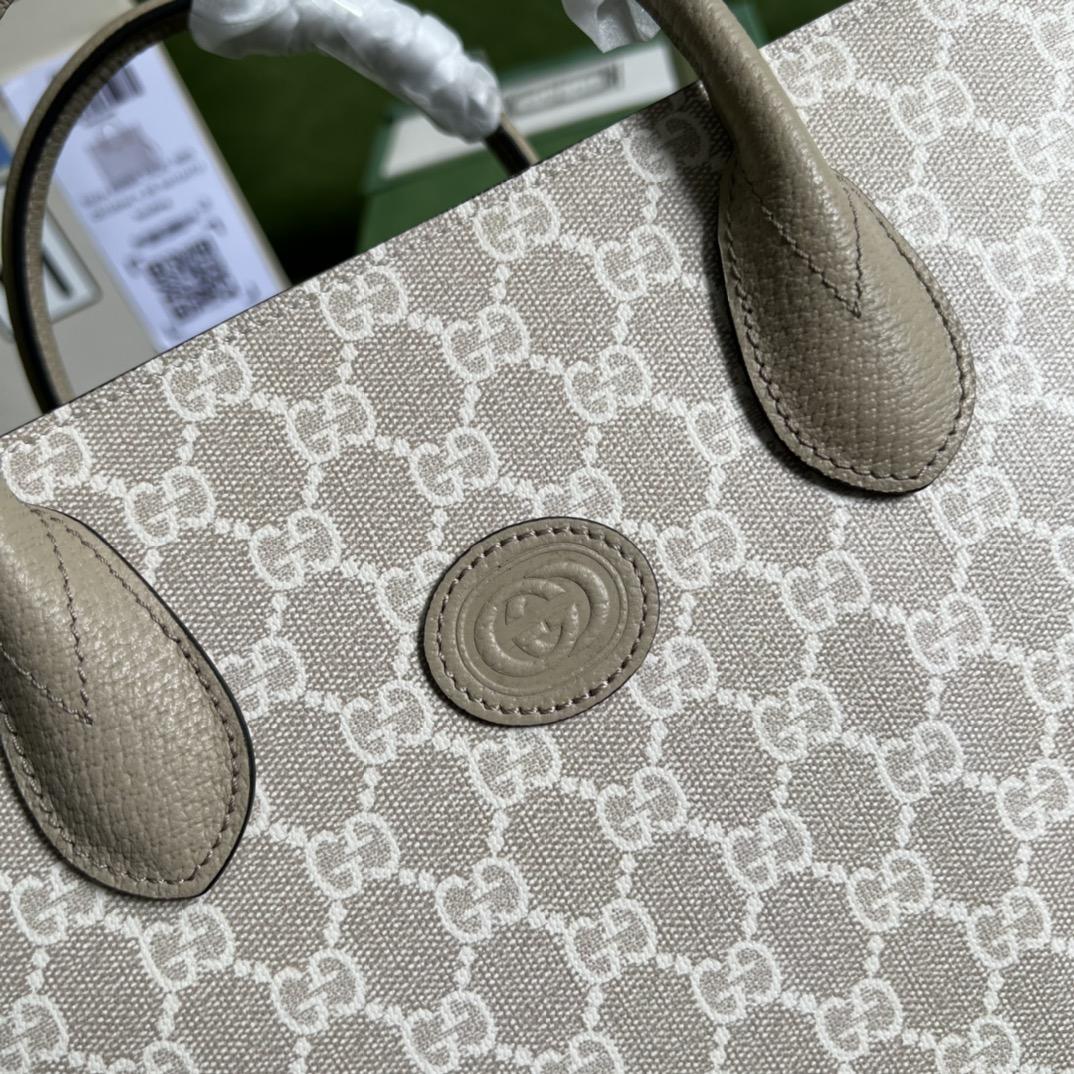 Kleine Gucci-Tragetasche mit ineinandergreifendem G (31–26,5–14 cm) - EUR FASHION