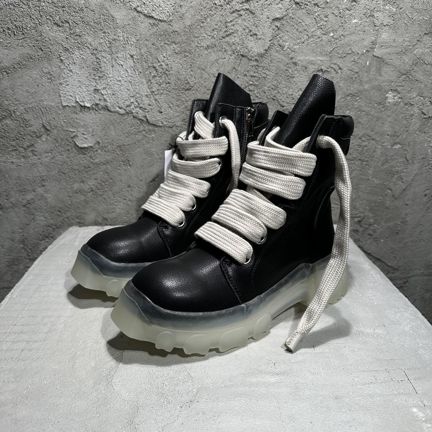 Rick Owens – Beatle – Schnürstiefel in Schwarz - EUR FASHION