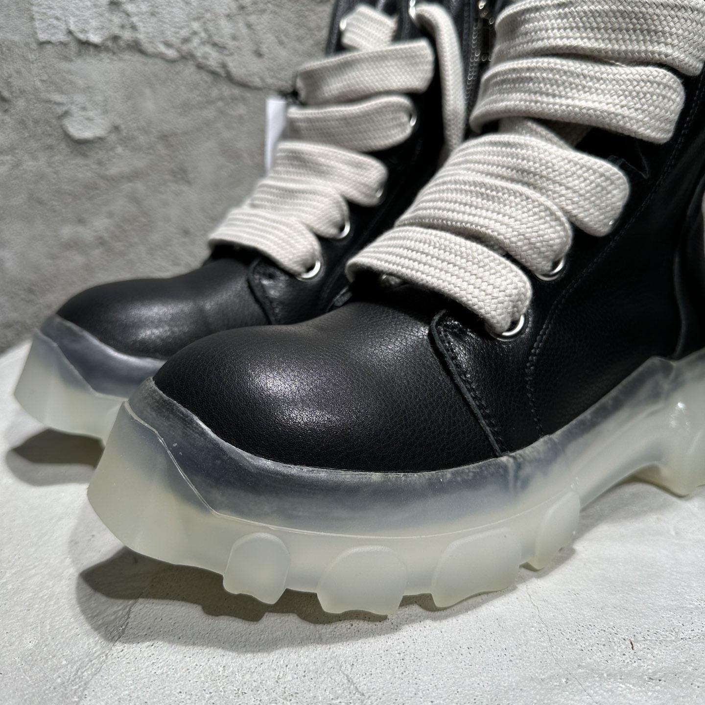 Rick Owens – Beatle – Schnürstiefel in Schwarz - EUR FASHION